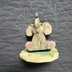 Hamilton Collection African Elephant Sculpture Figurine 1995 “Protect Nature”